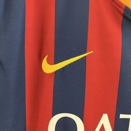 Camisa de Futebol Retrô Barcelona Casa 2013/2014  — view 5