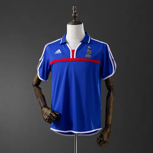 Maillot de football rétro 2000 France Domicile AAA qualité fan