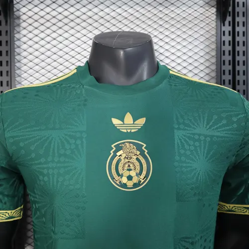 2025/2026 Versión Jugador México Nacional Edición Especial Verde Camiseta de Fútbol  — view 3
