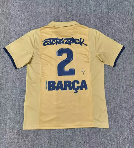 2025/2026 Barcelona x Travis Scott Collaboration Joint Rétro Maillot Jaune  — view 2