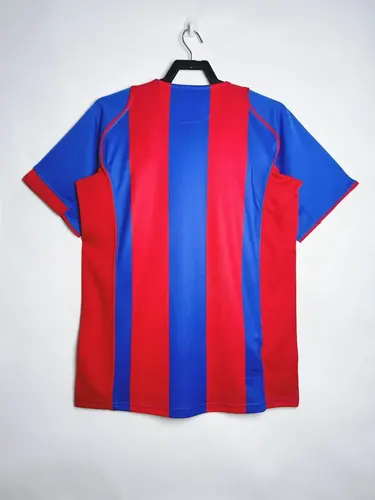 2004/2005 رجعي برشلونة قميص المنزل بدون ياقة جودة تايلاندية — view 2