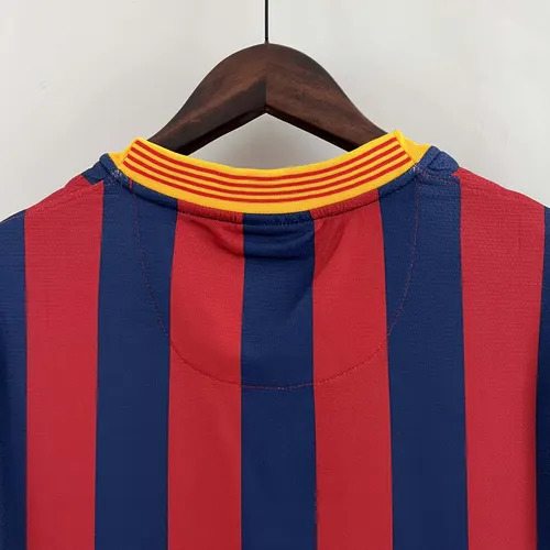 Camisa de Futebol Retrô Barcelona Casa 2013/2014  — view 4