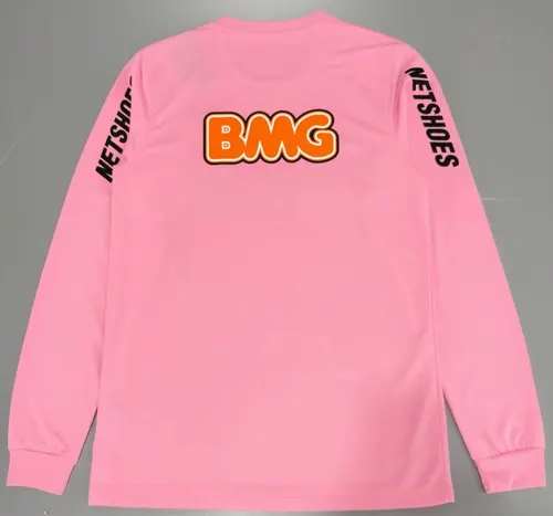 2012/2013 Retro Long Sleeve Santos Pink Football Jersey   — view 2