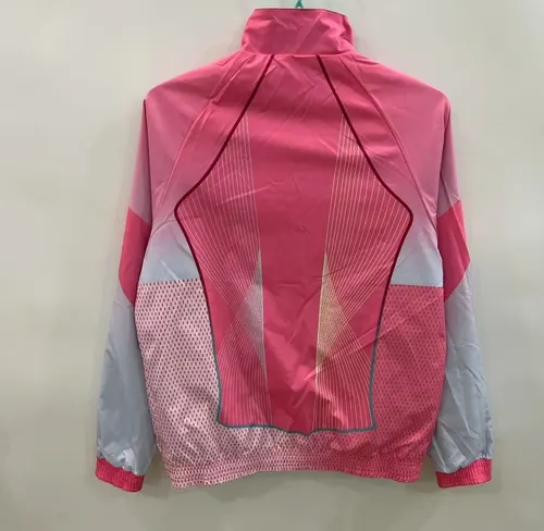 2025/2026 Barcelona Reversible Windbreaker blue and pink Soccer Jersey  — view 7
