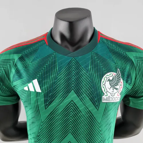 2022 FIFA Weltmeisterschaft Spielerversion Mexiko Heim Fußballtrikot — view 3