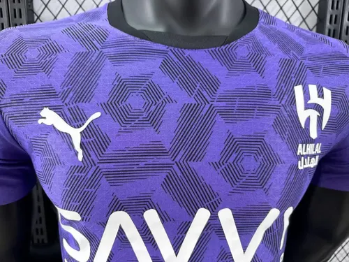 2024/2025 Versión Jugador Al-Hilal Saudi Tercera Equipación Visitante Camiseta de Fútbol  — view 4