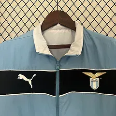 2024-2025 Lazio Cortavientos Reversible Azul-Blanco Camiseta de Fútbol  — view 5