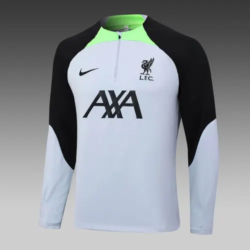 Conjunto de Treino Liverpool Meio Puxão Cinza 2023/2024  — view 3