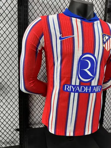 2024/2025 Player Version Atletico Madrid Home Long Sleeve  — view 7