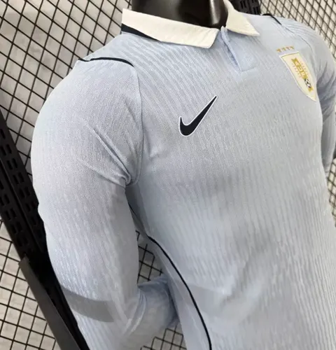 Camisa de Futebol Manga Longa Versão Jogador Uruguai Casa 2026  — view 4