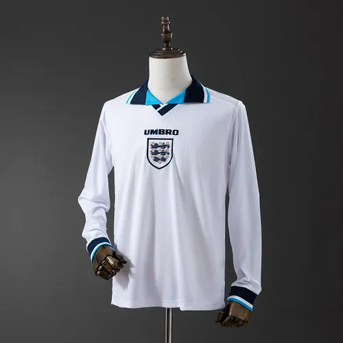 Camisa Retrô 1996 England Home Manga Longa AAA qualidade de fã — view 1