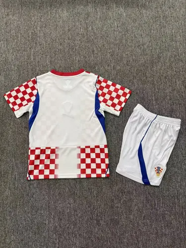 2026 Kroatien Nationalmannschaft Heim Fußballtrikot   Kindergröße — view 2