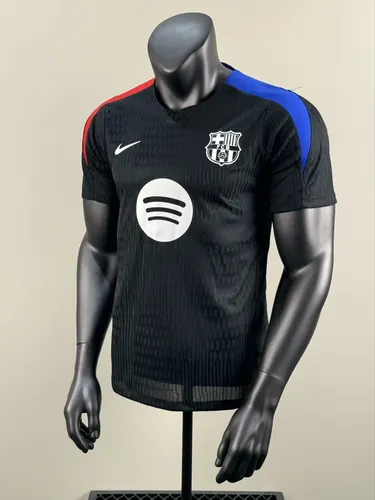 2025/2026 Versão Jogador Camisa de Futebol Treino Preta Barcelona  — view 5