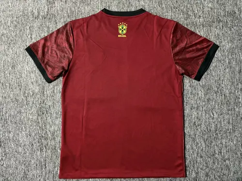 2025/2026 Brazil Jesus Wine Red Football Shirt  — view 2