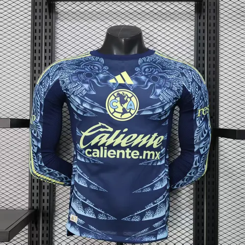 2025/2026 كم طويل نسخة اللاعب Club América قميص كرة قدم خارجي جودة تايلاندية — view 1