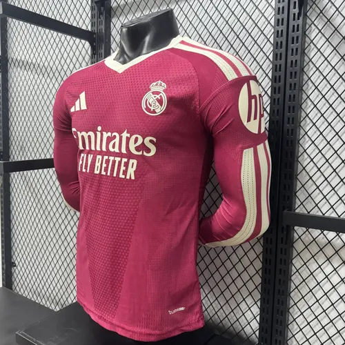 2026/2027 Manga Longa Versão Jogador Real Madrid Terceiro Visitante Camisa de Futebol   — view 4