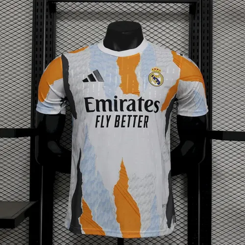 2025/2026 إصدار اللاعبين Real Madrid ملابس تدريب ما قبل المباراة قميص كرة القدم جودة تايلاندية — view 1