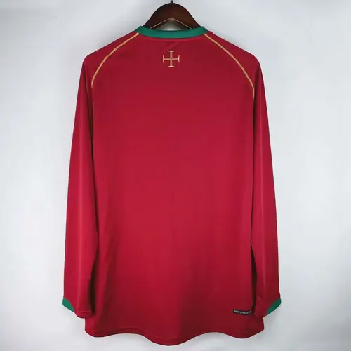 Camiseta de Fútbol Retro Manga Larga Portugal Local 2006 — view 2