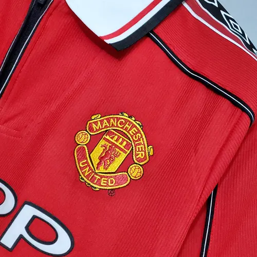 1998/1999 Retro Manchester United Home Football Shirt  — view 5