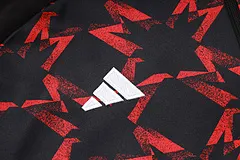 2024/2025 Manchester United Halb-Reißverschluss Trainingsanzug Schwarz Rot Fußballtrikot AAA fan-gradät Set — view 9
