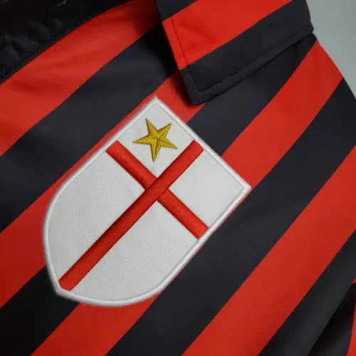 Maillot de football domicile rétro 1999/2000 AC Milan landaise — view 6