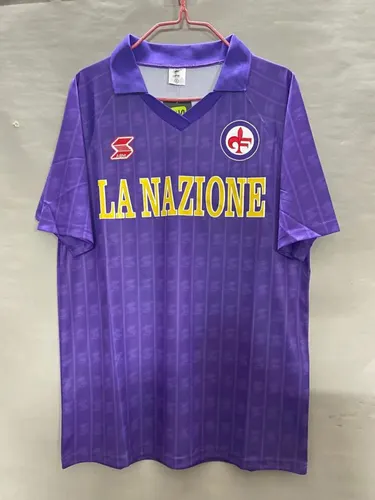 1989/1990 Retro Fiorentina Heim Fußballtrikot AAA fan-gradät — view 1