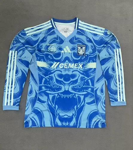 2025/2026 Manga Longa Tigres Uniforme Visitante Camisa de Futebol 