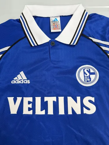 Camisa de Futebol Retro Schalke 04 Casa 1998/2000   — view 3