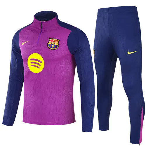 Chándal de entrenamiento con media cremallera morado de Barcelona 2025/2026 Set Camiseta Calidad Thai — view 1