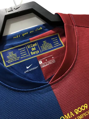 Maillot de football domicile rétro 2008/2009 Barcelone Ligue des Champions  — view 9