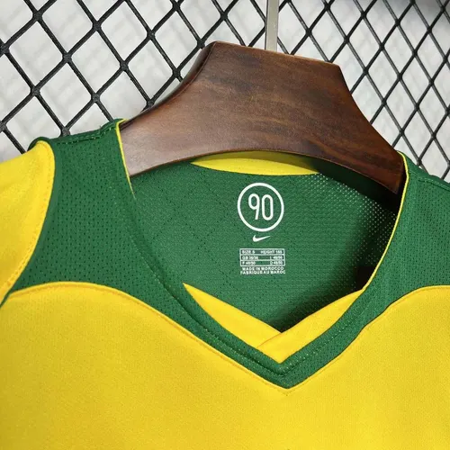 Camisa Retro Brasil Casa 2004 AAA qualidade fã — view 5