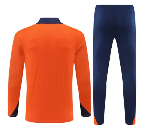 2026 Pays-Bas Demi-Tirette Tenue d'Entraînement Orange Maillot de Football AAA qualité fan Ensemble — view 4