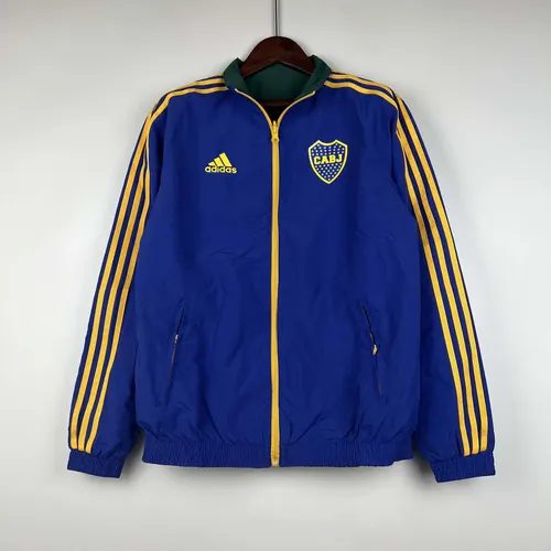 2023-2024 Boca Juniors Coupe-Vent Réversible (Bleu-Vert) Maillot de Foot  — view 2