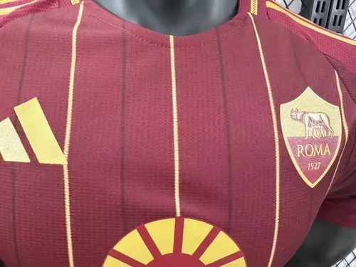 2024/2025 Player Version Roma Home Soccer Jersey  — view 4