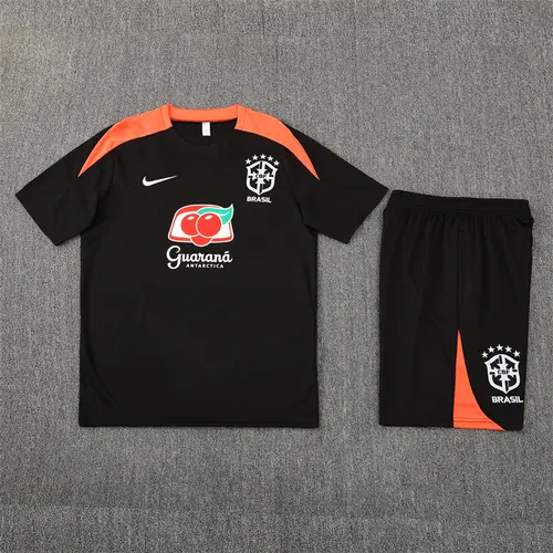 2026 Brazil training Black football jersey  suit — view 4