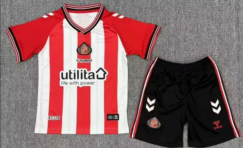 Camisa de Futebol Sunderland AFC Casa 2025/2026  Tamanho Infantil — view 1