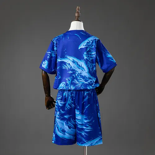 2026 England Goalkeeper -Blue Jersey  Kids Size — view 2