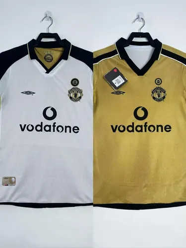 2001-2002 Retro Manchester United Edición Centenario Doble Cara Camiseta de Fútbol