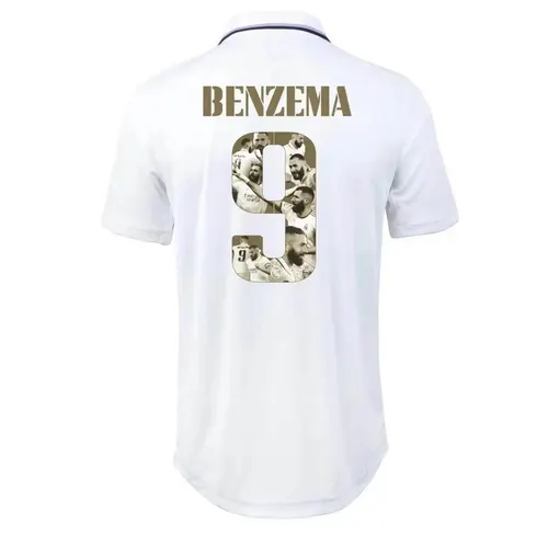 Camisa Principal do Real Madrid 2022/2023 Benzema Bola de Ouro — view 2