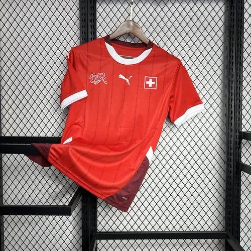 2024-2025 Schweiz Heim-Fußballtrikot  — view 3