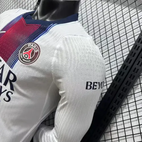 Camisa de Futebol Paris Saint-Germain 2026/2027 Fora Manga Longa Versão Jogador   — view 7