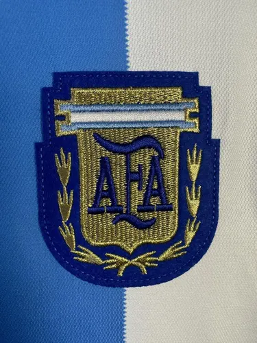 Camisa Casa Seleção Argentina Retrô Manga Longa 1986  — view 5