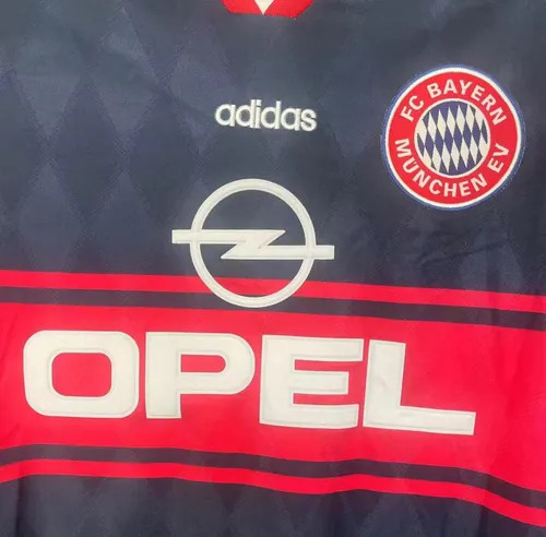 Maillot de football rétro domicile Bayern Munich à manches longues 1997/1999 lande — view 4
