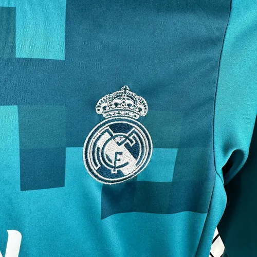 2017/2018 Retro Long Sleeve Real Madrid Third Away Football Shirt  Kids Size — view 5