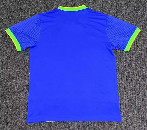 Camisa de Futebol Azul Edição Especial Brasil AAA qualidade fã 2025 — view 2