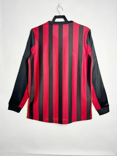 2013/2014 Retro Long Sleeve AC Milan Home Football Shirt  — view 2
