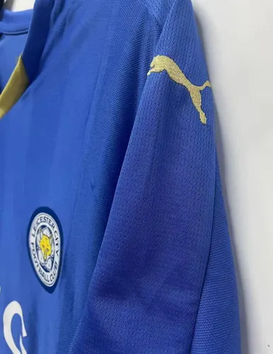 Camisa de Futebol Retro Leicester City Casa 2015-2016  — view 3