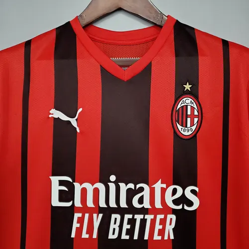 AC Milan قميص كرة قدم منزلي 2021/2022 جودة تايلاندية — view 3