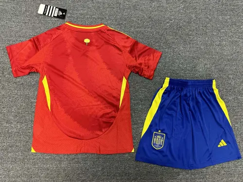 2024 España Camiseta de Fútbol Local AAA Grado Aficionado Talla Infantil — view 4