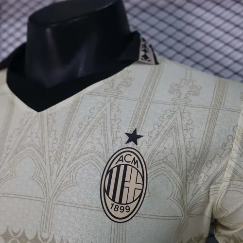 2023/2024 Versão Jogador AC Milan Edição Conjunta Camisa de Futebol  — view 5